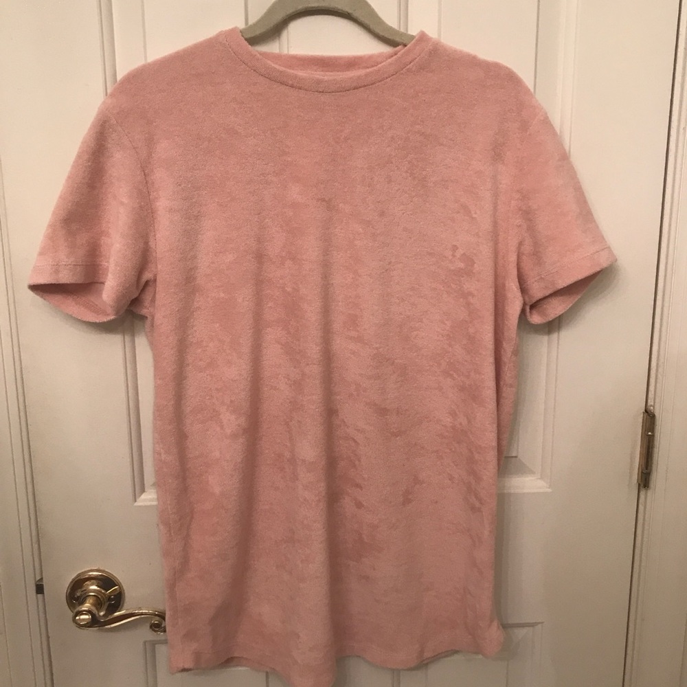 Men’s longline shirt w/ toweling material